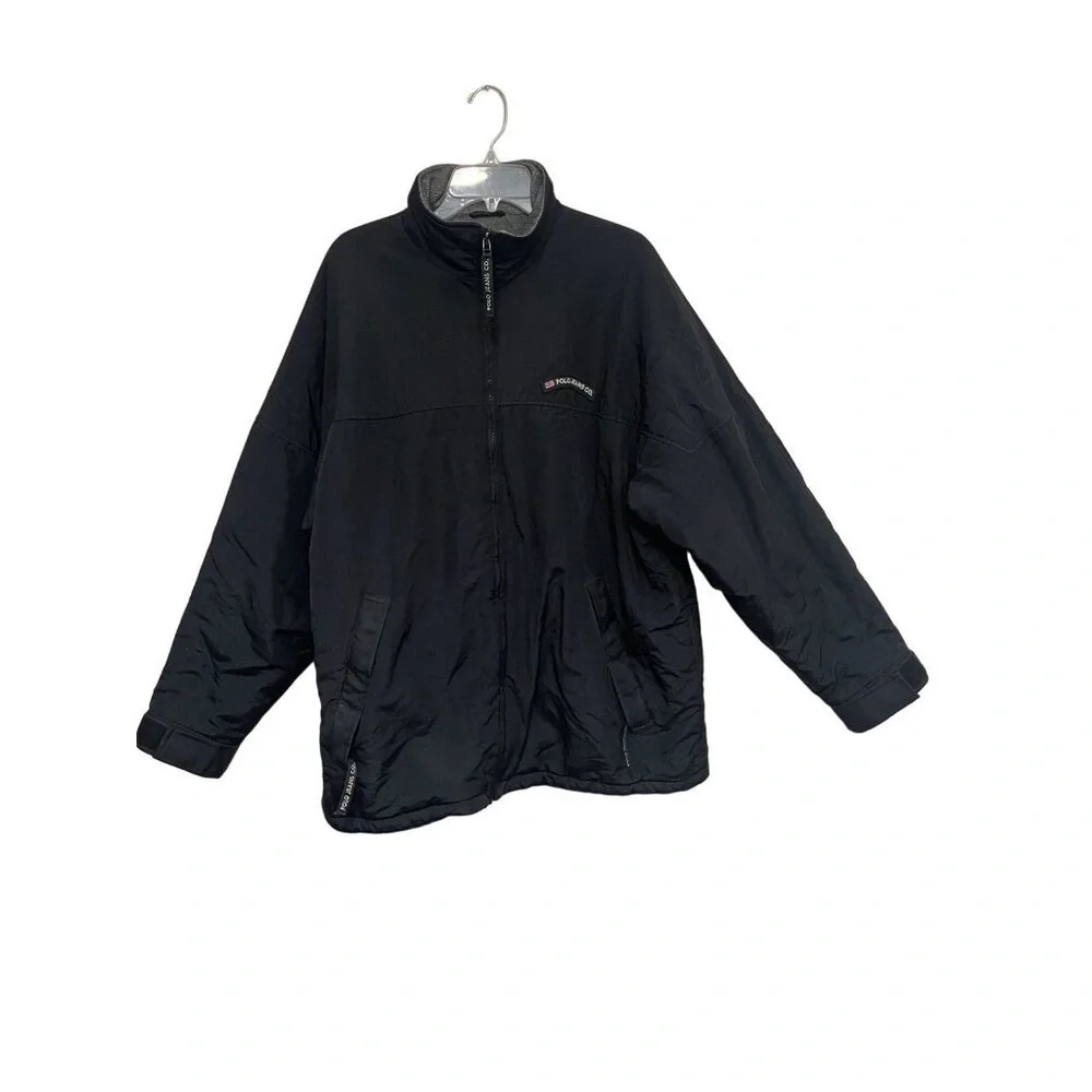 Ralph Lauren Polo Jeans Co. Men's Vintage Black Casual Jacket Coat Size Large